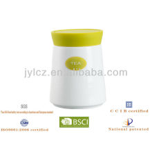 silicone lid with ceramic sugar tea coffee jar